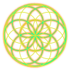 Healing golden mandala