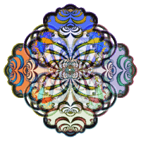 Fractal art in the form of a healing
                        mandala